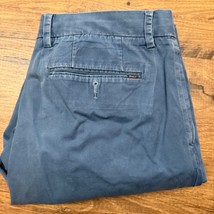 Polo Ralph Lauren 36x34 Stretch Slim Fit Chino Blue Pant Preppy Office Work - $544.14 MXN