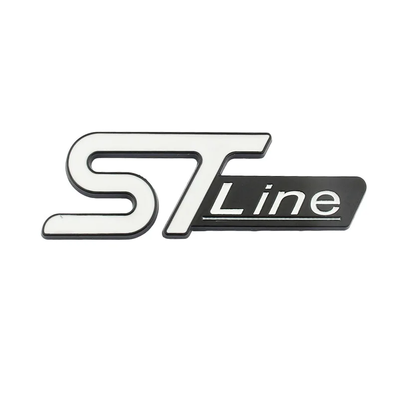 3D Car Front Grill Trunk Metal Logo ST Line Emblem For Ford Kuga MK3 MK2 MK4 S M