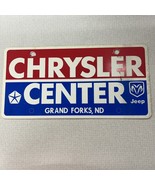 Vintage Plastic License Plate Insert Advertising Dealer Chrysler Center ... - $40.67 CAD