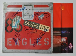 THE EAGLES BAND SIGNED ALBUM X5 - LIVE - Glenn Frey, Don Henley, Don Fel... - £1,468.75 GBP