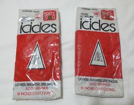 Christmas Tinsel Icicles Lot of 2 Boxes 1000 Total Strands Brite Star VTG NOS - £7.83 GBP