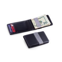   Leather Wallet with Credit Card/ID Slots &amp; Stainless Steel Money Clip ... - $14.95