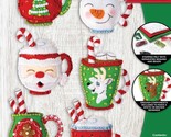 Bucilla, Cozy Christmas, Felt Applique 6 Piece Ornament Making Kit, Perf... - $18.95
