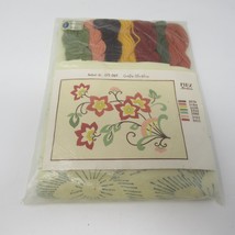 Crewel Kit MEZ Kelim Floral Tablecloth made West Germany 50cm x 65cm Vintage - £27.64 GBP