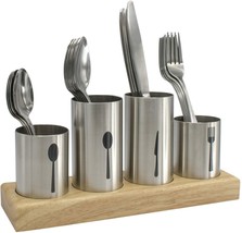 Sorbus Silverware Holder with Caddy for Spoons, Knives Forks - Utensil O... - £40.23 GBP