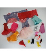 Vintage Doll Clothes Lot Barbie Shoes Purse Clutch Skirt - £11.74 GBP