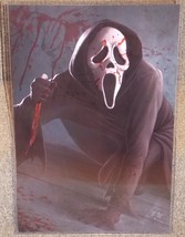 Scream Ghostface Glossy Art Horror Print In Hard Plastic Sleeve - £20.14 GBP
