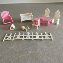 Vtg Fisher Price Precious Places Baby&#39;s Nursery Cottage 5161 Replacement Parts - £15.45 GBP