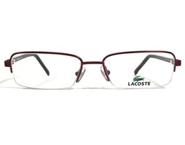 Lacoste Eyeglasses Frames L2112 615 Satin Red Rectangular Matte 51-16-140 - $32.51