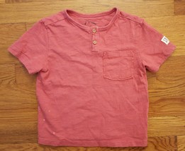 Art Class Dark Hot Pink Toddler Crewneck Pocket Henley T-Shirt Tee Shirt 3T - £11.87 GBP