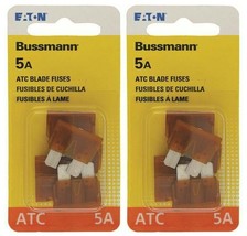 Blade Fuse 3/4&#39;&#39; L Plastic 5A 1kA 32V dc Tan, 5-ct, Bussmann BP/ATC-5-RP... - $36.90 MXN