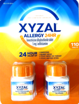XYZAL Levocetirizine Dihydrochloride 5mg 24HR Allergy Relief 110Tabs EXP... - $894.99 MXN