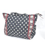 Vera Bradley Black Medium Hobo Bag Purse Shoulder 8&quot; x 10&quot; - £18.17 GBP