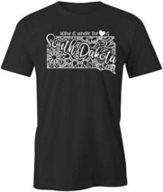Home Is South Dakota T Shirt Tee Printed Graphic T-Shirt Gift Clothing S1BSA835 - £15.08 GBP+