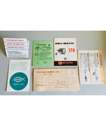 Vintage Fishing Ephemera Lot: Part Lists, Log Book, Tip Booklets, Fish Fun - £9.63 GBP