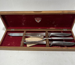 Gerber Legendary Blades Carving Set with Walnut Box 3 Pieces - £38.46 GBP