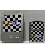 {VTG} NASCAR Zippo Lighter With Original Tin Box &amp; Instructions Septembe... - $93.49