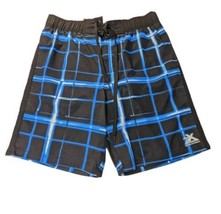 Zeroxposur Mens Swim Trunks Sz Large  Blu Hyper Comfort Liner UPF 50 Shorts - £12.21 GBP