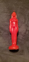 RED WOMAN IMAGE CANDLE - $5.00