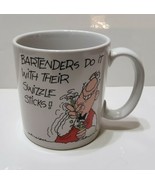 Vintage Schneider Bartenders Coffee Mug Tea Cup Do It With Their Swizzle... - $11.29