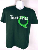 Text That Q Men&#39;s T-Shirt Medium Graphic Short Sleeve Black - £11.85 GBP