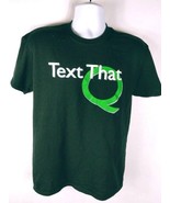 Text That Q Men&#39;s T-Shirt Medium Graphic Short Sleeve Black - £11.83 GBP