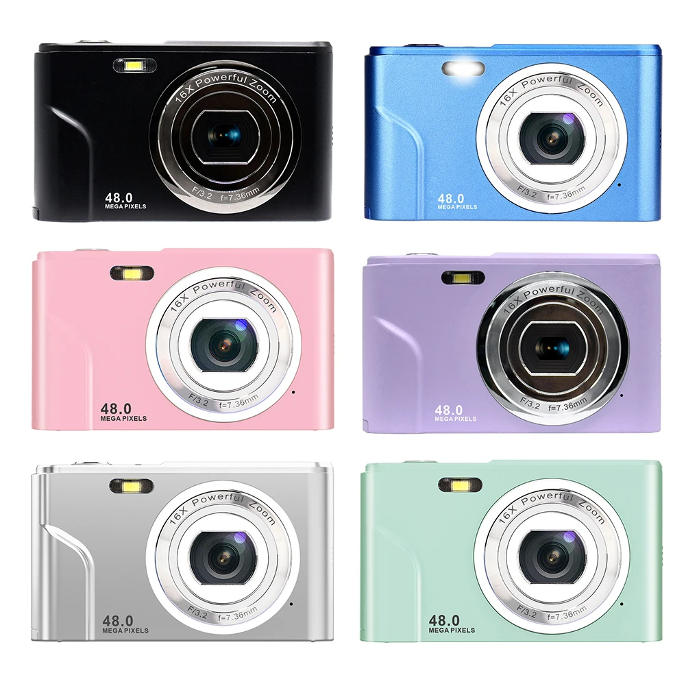 48MP 1080P Children Camera 2.4inch IPS HD Digital Camera Mini Lightweight with - £54.54 GBP+