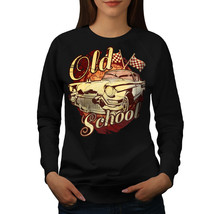 Old School Vehicle Jumper Retro Car Women Sweatshirt - £14.20 GBP