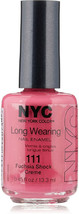 N.Y.C. / NYC Long Wearing Nail Enamel #111 Fuchsia Shock Creme - $6.23