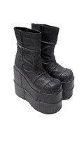 DEMONIA STACK-201 7&quot; White Glitter Boots Women&#39;s 9 Read - £47.47 GBP