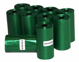 3000 DOG PET WASTE POOP BAGS 150 GREEN REFILL ROLLS WITH CORE Petoutside... - £36.76 GBP