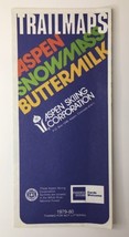 Aspen Snowmass Buttermilk Trail Maps Fold Out 1979 1980 Ski Vintage Ephe... - $38.00