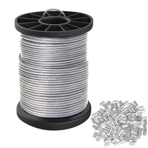 Vinyl Coated Picture Hanging Wire 1.5Mm Up To 150Lbs,100 Feet(30.5M) Stainless S - £18.18 GBP