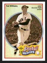 Boston Red Sox Ted Williams 1992 Upper Deck Baseball Heroes #32 2nd Trip... - $0.50