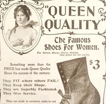 Queen Quality Women&#39;s Boots 1899 Advertisement Victorian Footwear Fashio... - $24.99