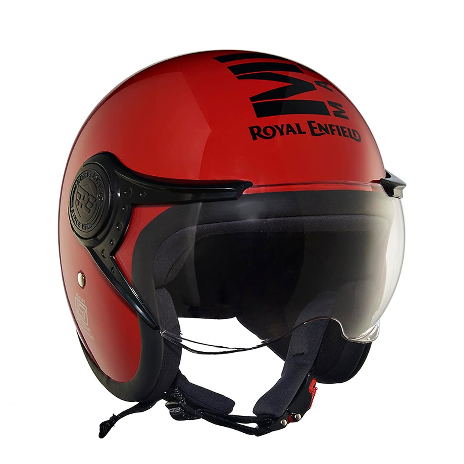 Royal Enfield Open Face MLG Helmet with Clear Visor Red  - $145.99