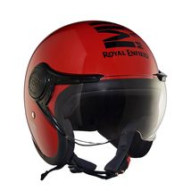 Royal Enfield Open Face MLG Helmet with Clear Visor Red  - £116.69 GBP