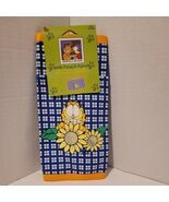 Garfield &amp; Odie Kids Pouch Apron Blue Plaid 100% Cotton  - $7.95