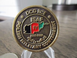 ISAF DCG RCE Polish Military Contingent 12th Mechanized Brigade Challenge Coin - £30.75 GBP