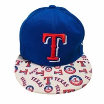 Texas Rangers AOP Hat Cap New Era Acrylic &amp; Wool (Inner Bill Damage) READ - £22.73 GBP