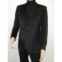 Men's Velvet Sports Coat Grammy Amy Award By BASSIRI  , LEONARDI J1042 Black image 7