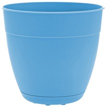 Planter with Saucer: 20&quot; Ocean Blue Recycled Plastic Pot Removable Saucer - £49.70 GBP