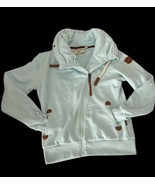 Wanakome Womens Jacket Blue Jacket Small Size Cotton Blend Made in Turkey