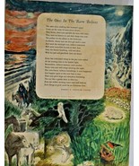 Vintage Art Print Poetry with Illustration &quot;The Ones In The Barn Believe... - £31.11 GBP