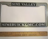 LICENSE PLATE Plastic Car Tag Frame SIMI VALLEY BUICK GMC 10Va - £14.46 GBP