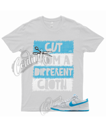 CUT T Shirt to Match Dunk Low Pure Platinum Blue Lightning Light Bone Gr... - £18.49 GBP+