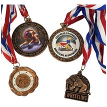 Vintage Wrestling Freestyle and Folkstyle Medals Collegiate 1999-2003 Greco - £26.75 GBP