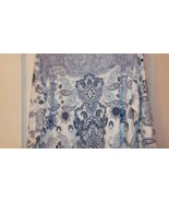 Rebecca Malone NLUE PAISLEY GLITTER Floral Print Blouse Women’s SIZ PXL - $13.99