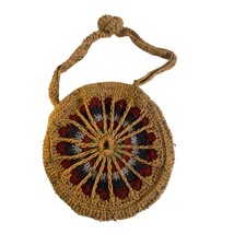 Handmade Round Hand Crocheted Handbag - New - $20.28