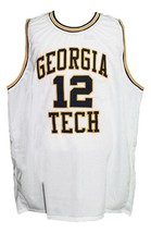 Kenny Anderson #12 Custom College Basketball Jersey New Sewn White Any Size - £27.32 GBP+
